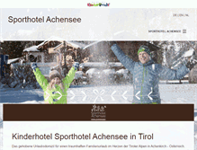 Tablet Screenshot of 2007.sporthotel-achensee.com